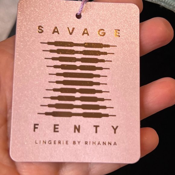 Savage X Fenty Rihanna Mint Green Puff Daisy Womens Bra 34DD Lingerie Undergarme - Picture 7 of 12